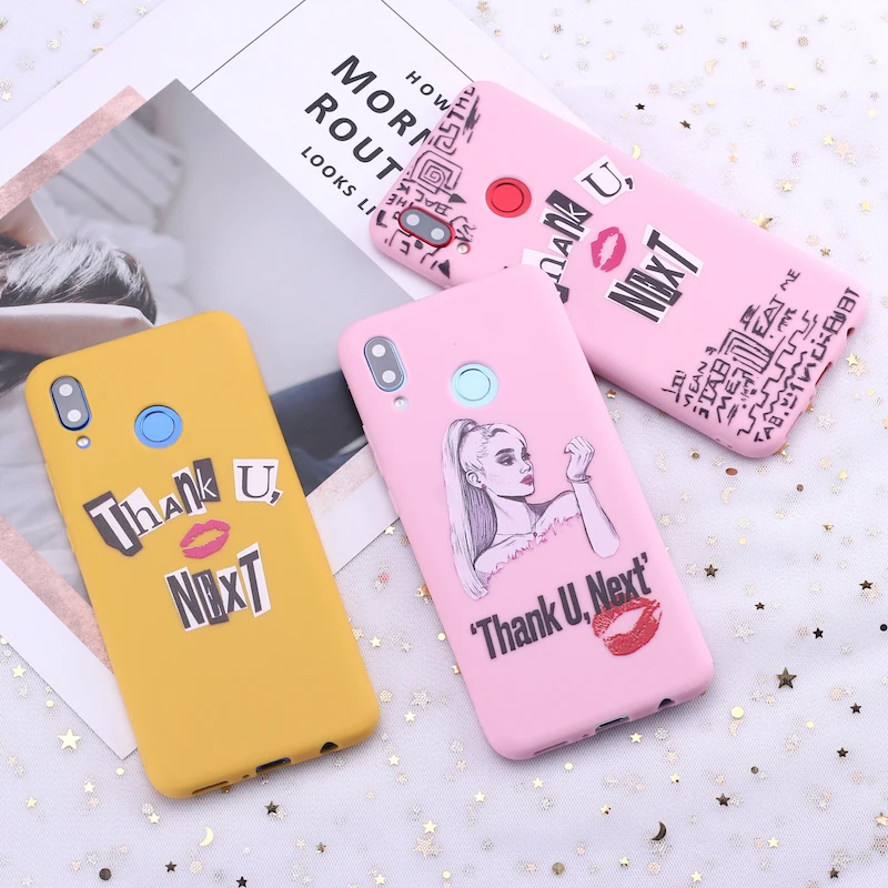 Силиконовый чехол для телефона Samsung S8 S9 S10 S10e S20 Plus Note 8 9 10 A7 A8 Ариана Гранде спасибо