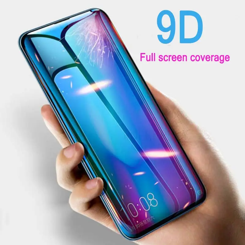 

9D Glass For Huawei Mate 20 Lite honor 8X Full Cover Screen Protector For Huawei P Smart Y7 Y9 2019 Nova 4 Tempered Glass film
