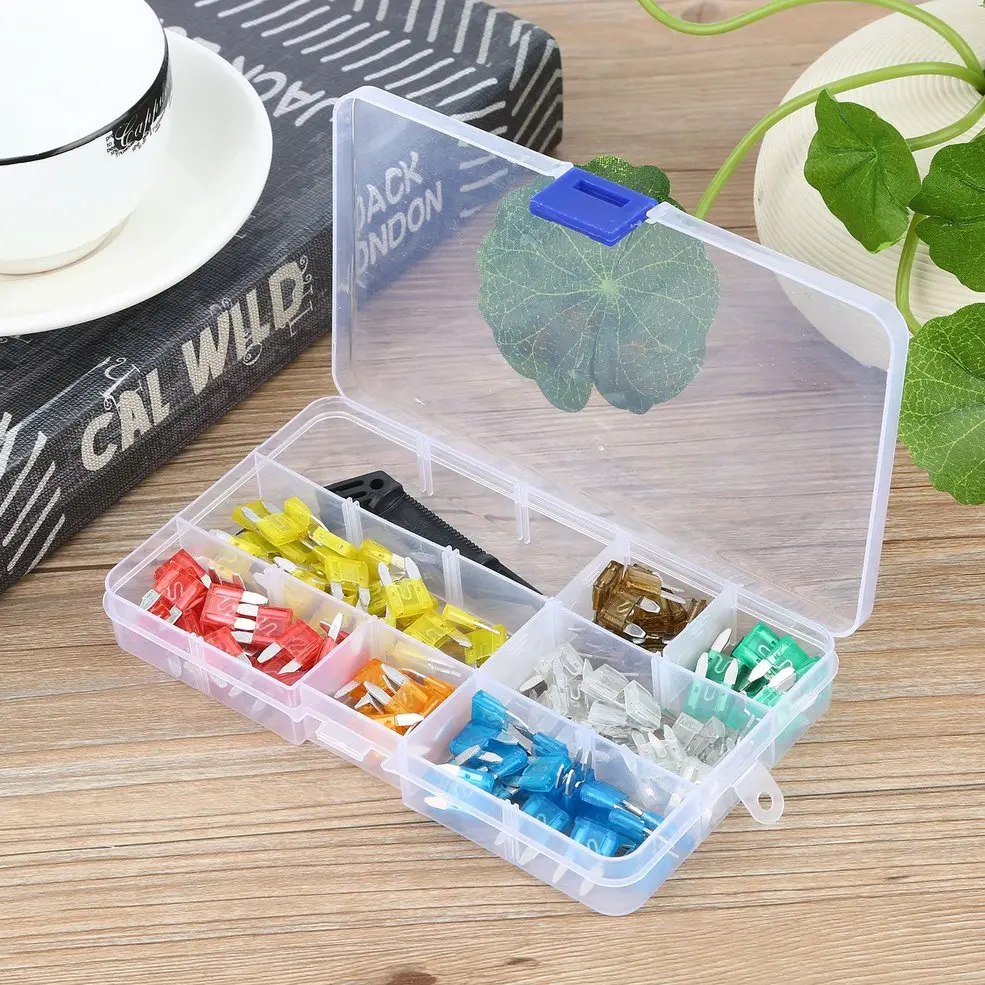 

Assorted Auto Car Truck Standard Blade Fuse Assortment 5A 10A 15A 20A 25A 30A Car Boat Truck Automotive Replacement Fuses