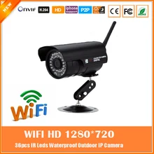 Hd Wi-Fi 720 P Пуля Ip-камера 1.0mp Беспроводной Открытый Водонепроницаемый Безопасности Motion Detection Mini Веб-Камера Freeshipping Горячей Продажи