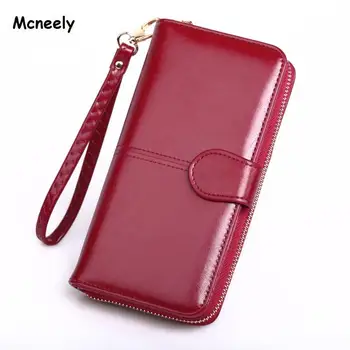 

Mcneely Fashion Women Wallet Luxury Brand Soft Leather Long Clutch Wallet Ladies Purse Girls Money Bag High Quality