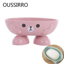 Высокое качество, мультяшная мыльница, сушилка для ванной, мыльница для хранения, пластиковый дренаж для мыла, тарелка, мыльница, необходимые принадлежности для ванной комнаты