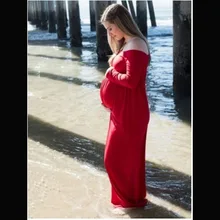Maternity Clothes Photography Long Dress Sleeve