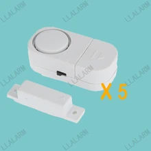 Беспроводная домашняя охранная сигнализация, входная охранная сигнализация, защитная защита для двери, 5 шт