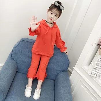

Spring Children Clothing Cotton Girls Sets Long Sleeve Tracksuit For 3- 13 Years old Girls Clothes Sport Suit Kids Clothes Sets