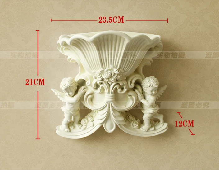 Европейская ваза Ангел настенная корзинка американский кантри настенные украшения, цветок композиция имитация цветок искусство домашний Настенный декор