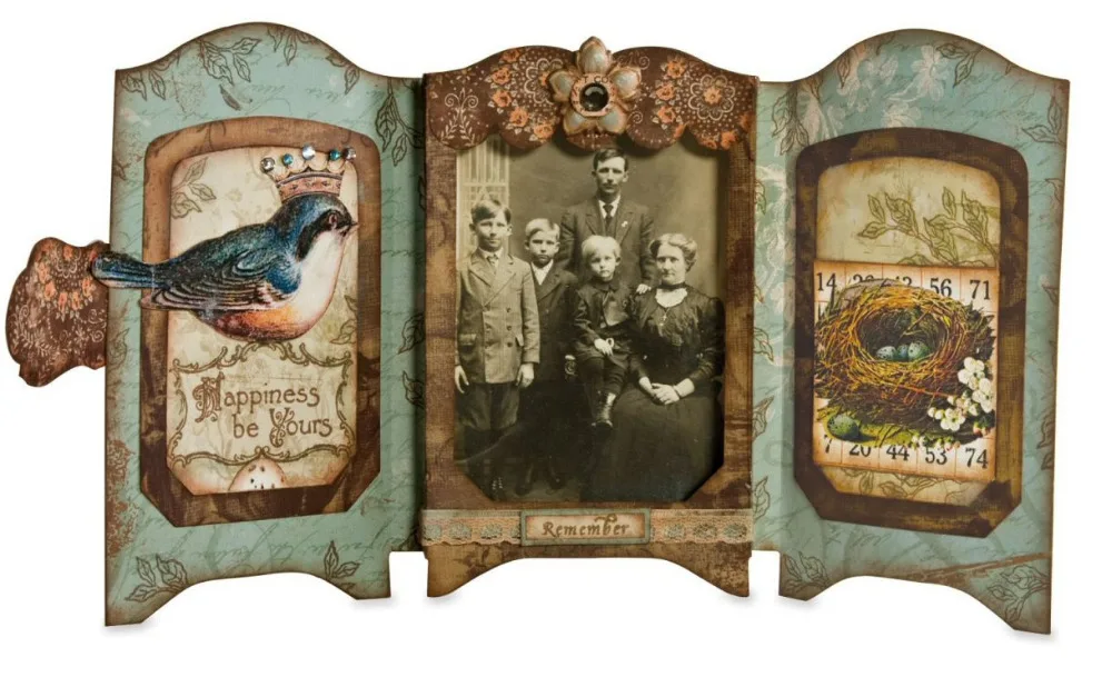 

Swovo Fold Card Photo Frame Stitched Metal Cutting Dies DIY Scrapbooking Stamps Craft Embossing Making Stencil Die Cuts New 2018