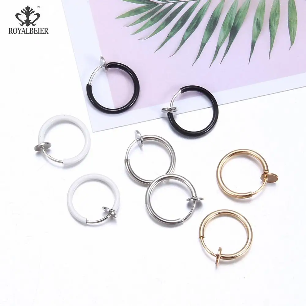 Royalbeier 2019 модные новые ранние серьги женские и мужские клипсы без пирсинга клипса