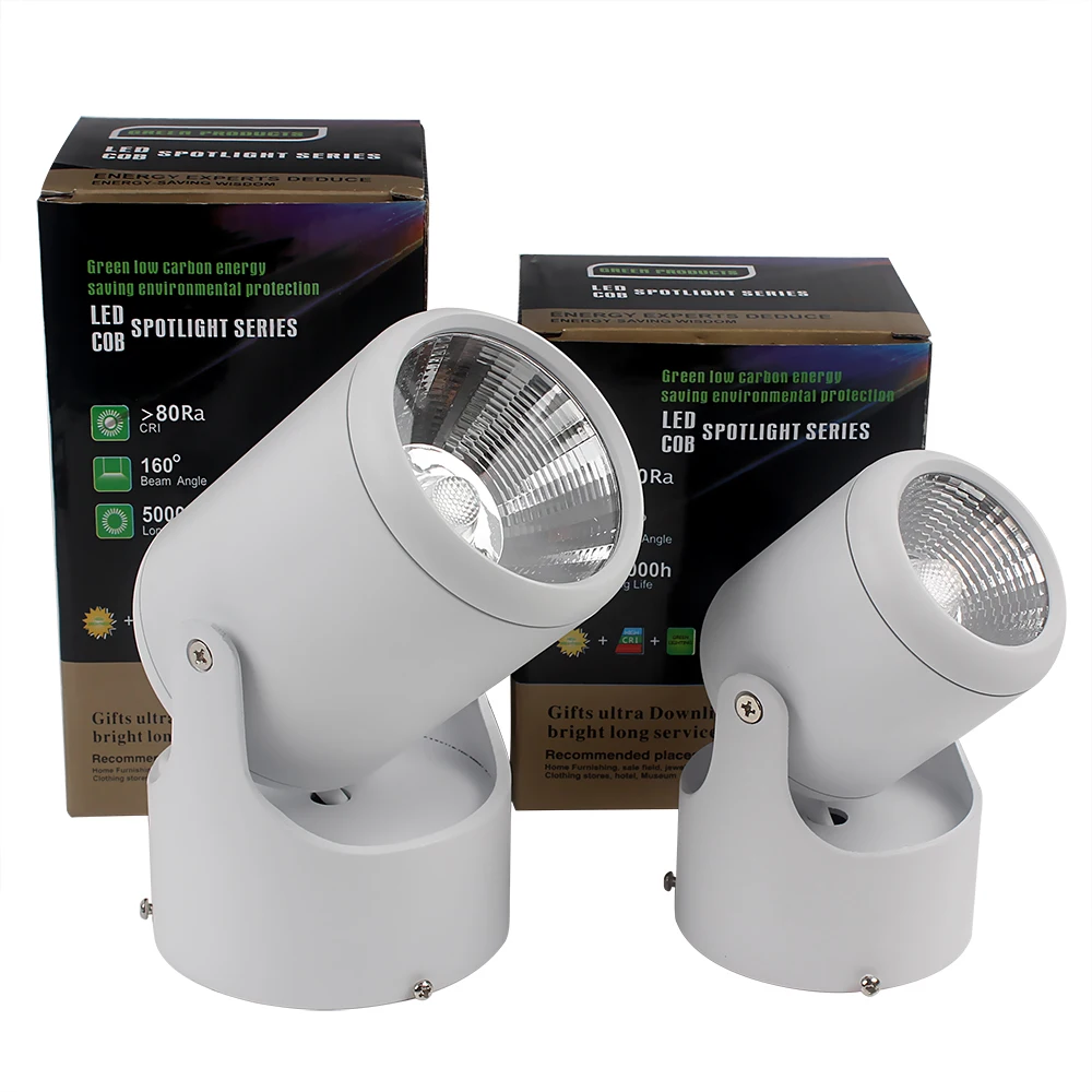 10W 20W Super Bright Spot light 180 Degree Rotation Ceiling Lamp White Warm White AC 85