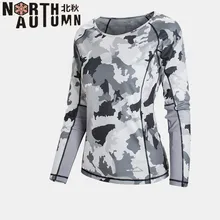 Камуфляжная походная футболка для женщин с длинным рукавом мужская футболка для рыбалки одежда для кемпинга дышащая женская спортивная футболка быстросохнущая