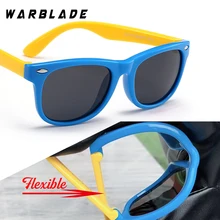 WarBLade, цветные гибкие детские солнцезащитные очки, поляризованные очки, высокое качество, HD линзы, защитное покрытие для детей, зеркальные оттенки WarBLade, цветные гибкие детские солнцезащитные очки, поляризованные очки, высокое качество, HD линзы, защитное покрытие для детей, зеркальные оттенки