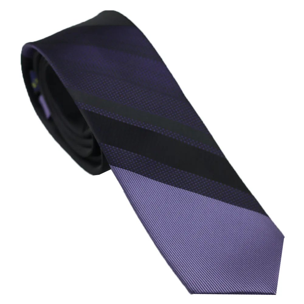 LAMMULIN Новинка мужские галстуки черный с пурпурным пледы полосатый тканый галстук, жаккардовый узкий галстук для свадьбы Corbata 6 см