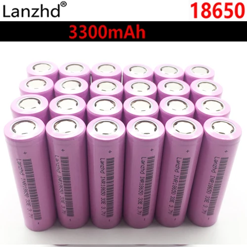 Для samsung 18650 батареи 3300mah INR18650 3,7 V перезаряжаемые батареи Литий-ионные 18650 30a большой ток 18650VTC7 - Цвет: 24 PCS 3300MAH