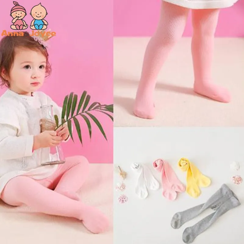 1 предмет, весенне-Осенние Колготки для малышей хлопковые колготки для маленьких девочек детские трикотажные колготки для малышей Мягкая Одежда для младенцев от 0 до 36 месяцев