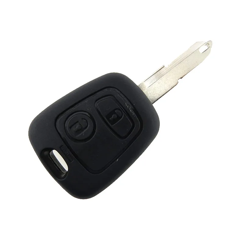 2 Buttons Uncut Blank Blade Remote Auto Car Key Fob Shell Case Replacement For Peugeot 206 Key Shell Car Accessories 1