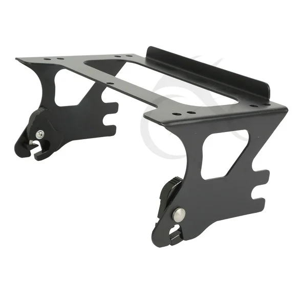 

Black Detachable Two-up Tour Pak Pack Mounting Rack for Harley Street Electra Glide Road King 53276-04 FL Models