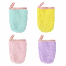 Многоразовые коралловые бархатные мягкие полотенца для лица средство для снятия макияжа моющая перчатка