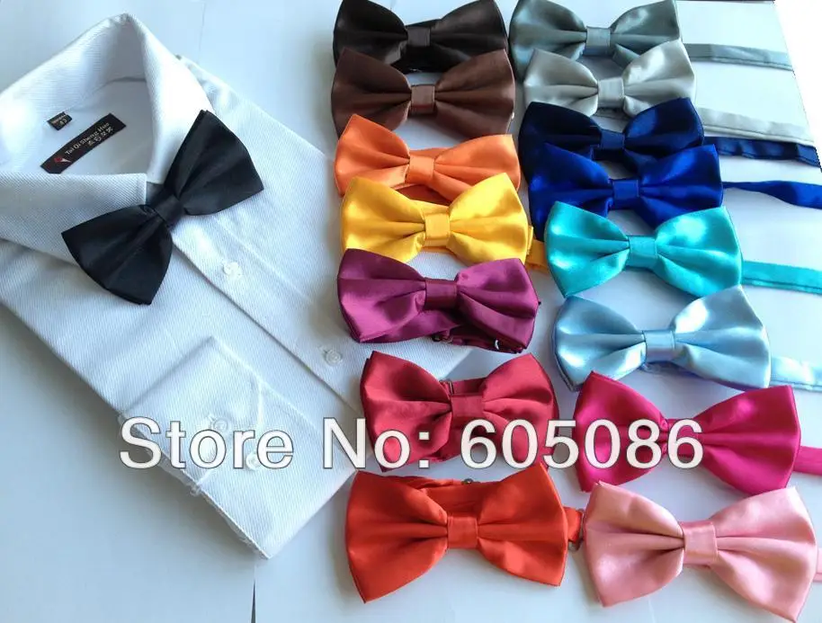 Мужской однотонный шелковый галстук бабочка HOOYI 2019|bow tie for men|mens bow tiebow |