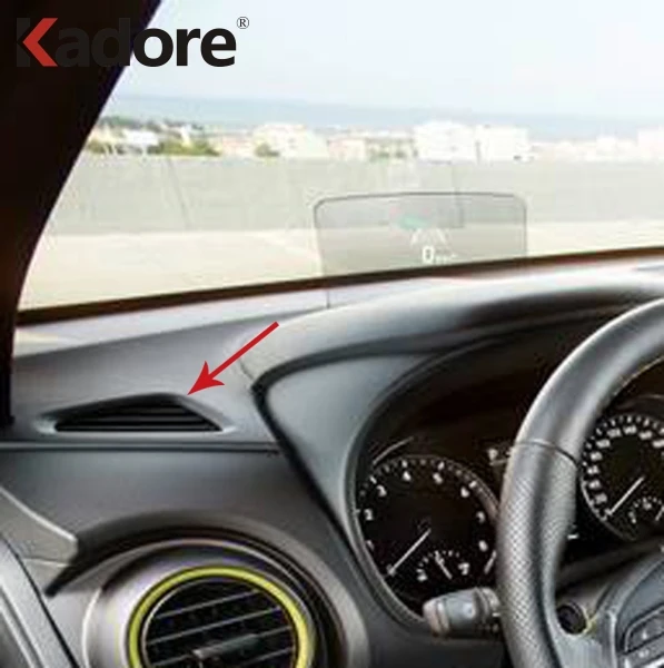 

For Hyundai Kona Encino Kauai SUV 2018 2019 Car Dashboard Outlet Frame Cover Front Air Vent Trim Stickers Accessories