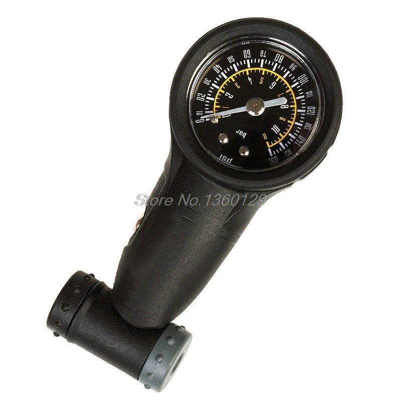 Road Bike Air Pressure Gauge 160Psi Tire Meter For Presta /Schrader