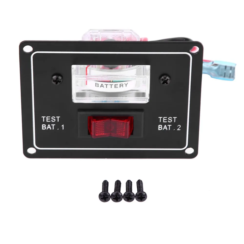 12 Volt Voltmeter Battery Condition Test Switch Dual Test Meter/Gauge