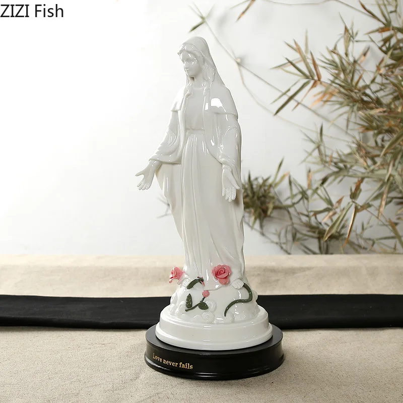 Catholicism Notre Dame Virgin Mary Holy Christ statue apostle pottery ...