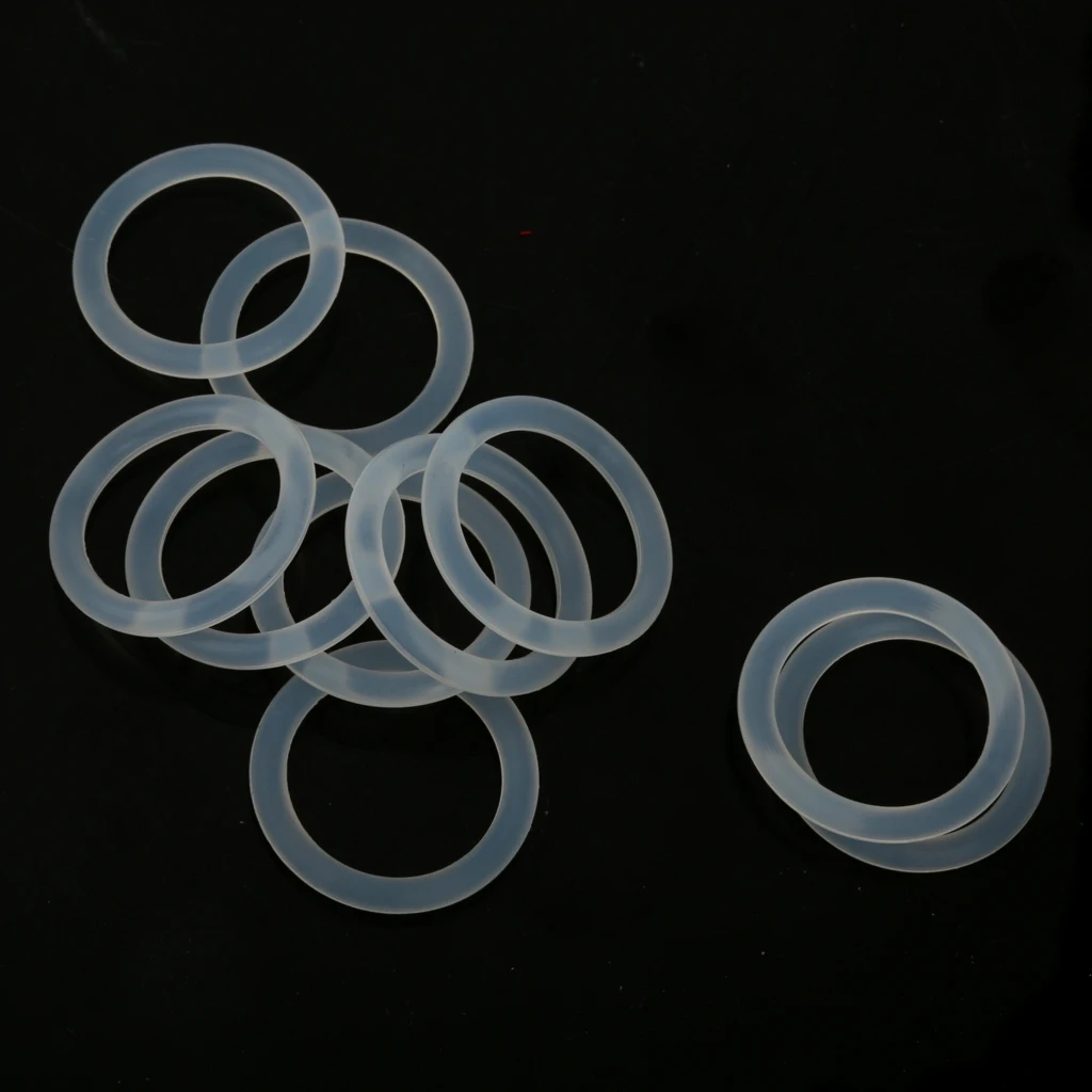 10Pcs/Pack Silicone Baby Pacifier Holder Adapter O Ring Dummy Ring Ring Clear for Child's Comforter Clothing Pacifiers