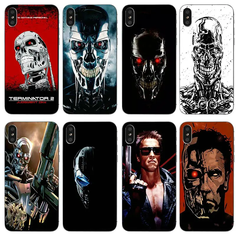 The Terminator Soft TPU Silicone Mobile Phone Cases Bags for iPhone X XR XS Max 10 7 6 6s 8 Plus 4 4S 5 5S SE 5C Coque Shell | Мобильные