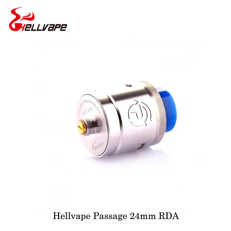  Electronic Cigarette Hellvape Passage 24mm RDA 810 Cobra Drip Tip Dual Coil Build For Squonkor Mod 