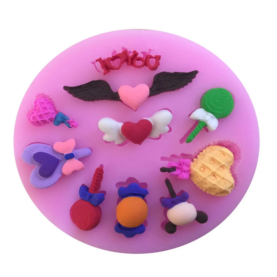 

TTLIFE Angel Wing Fondant Cake Silicone Mold Reverse Forming Chocolate Kitchen Baking Moulds Pastry Fondant Cake DecorationTools