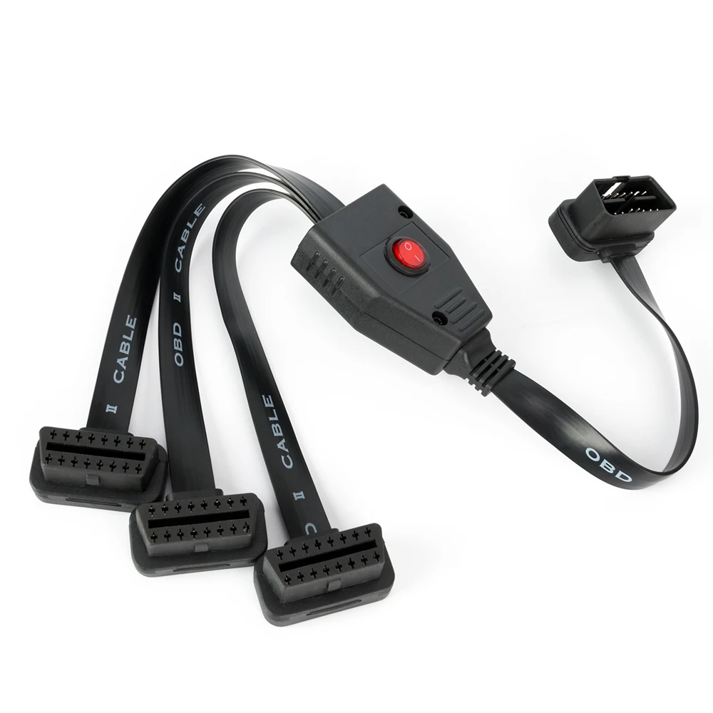 16 контактный разветвитель KWOKKER OBD II OBD2 Удлинительный кабель штырь гнездо адаптер
