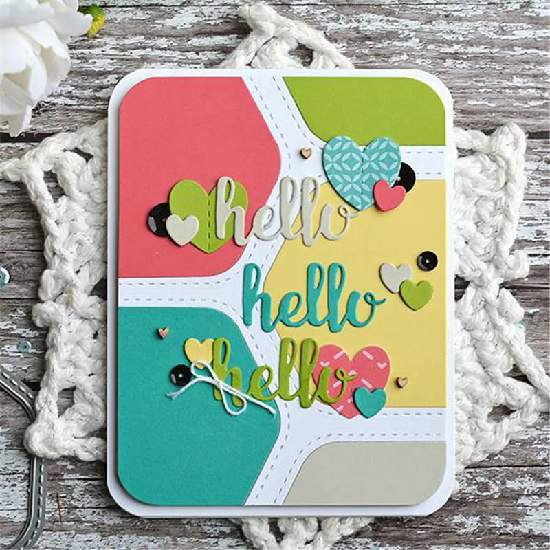 

GJCrafts Hello & Thanks Letter Dies Metal Cutting Dies New 2019 Craft Dies Scrapbooking Album Embossing Stencil Die Cut Decor