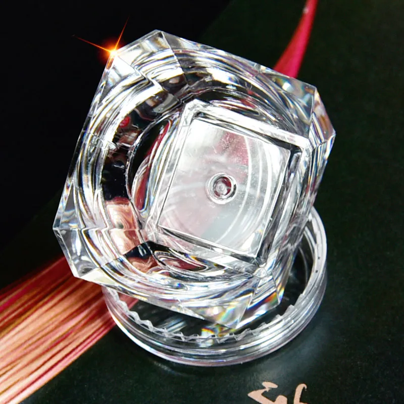 Cosmetic Container 10pcs 5g Clear Diamond Empty Acrylic Container Makeup Bottle For Cosmetic Cream Jewelry Empty Jar Pot Eyeshadow