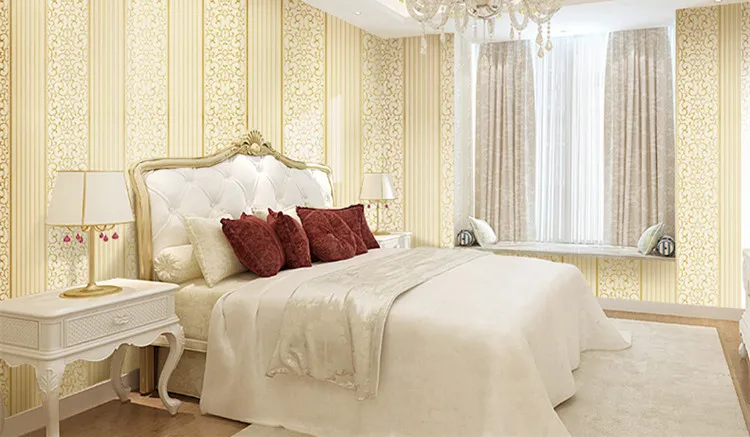 Высококлассные европейский стиль тепло элегантные обои наклейки на стену для спальни гостиной фоновое украшение