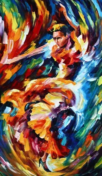 

picture about dancer Modern Style Abstract Oil Painting print on Canvas Wall pictures Art craft decorative Painting RZ077