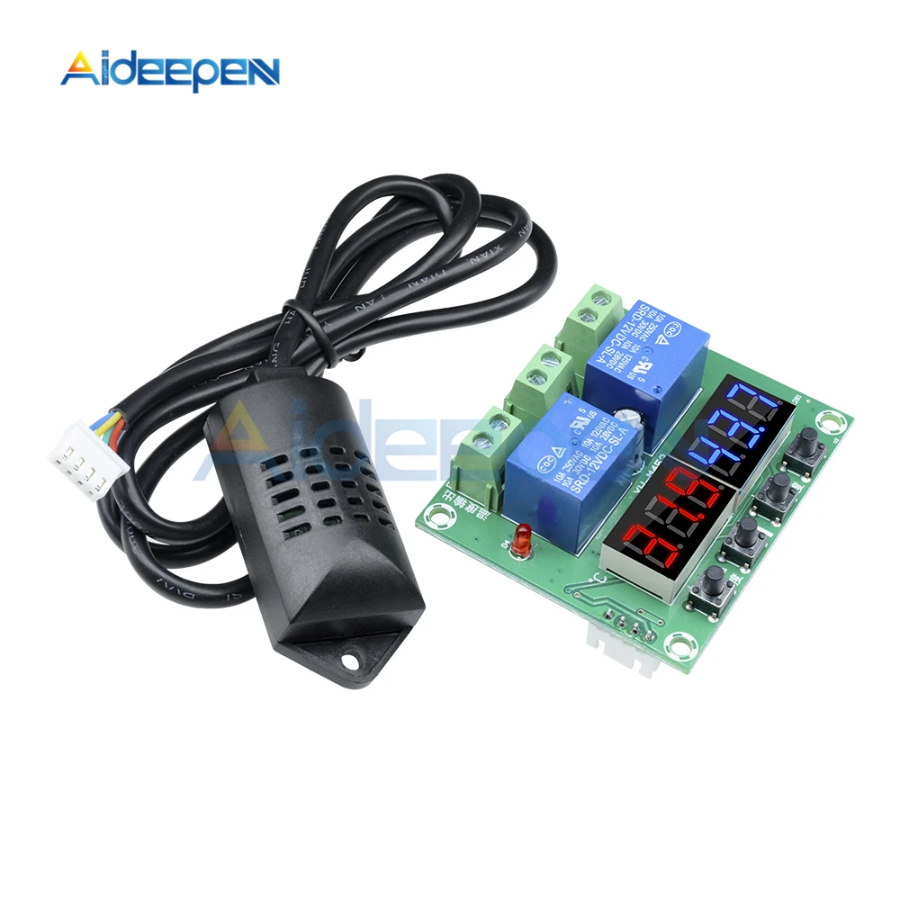 

XH-M452 LED Digital Thermostat Temperature Humidity Control Thermometer Hygrometer DC 12V Controller Relay Module