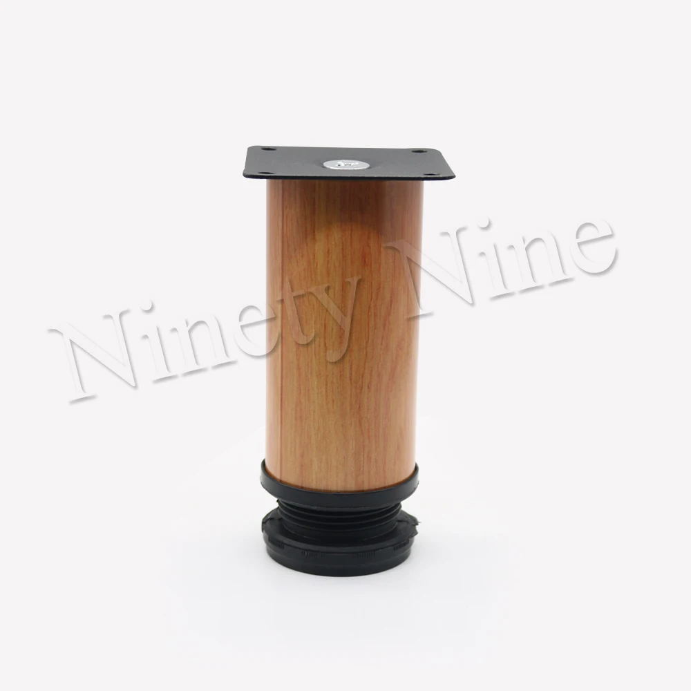 4Pcs-Furniture-Cabinet-Metal-Legs-Adjustable-Stainless-Steel-Kitchen-Feet-Round-Wood-grain-64x120mm-16x-Screw (1)