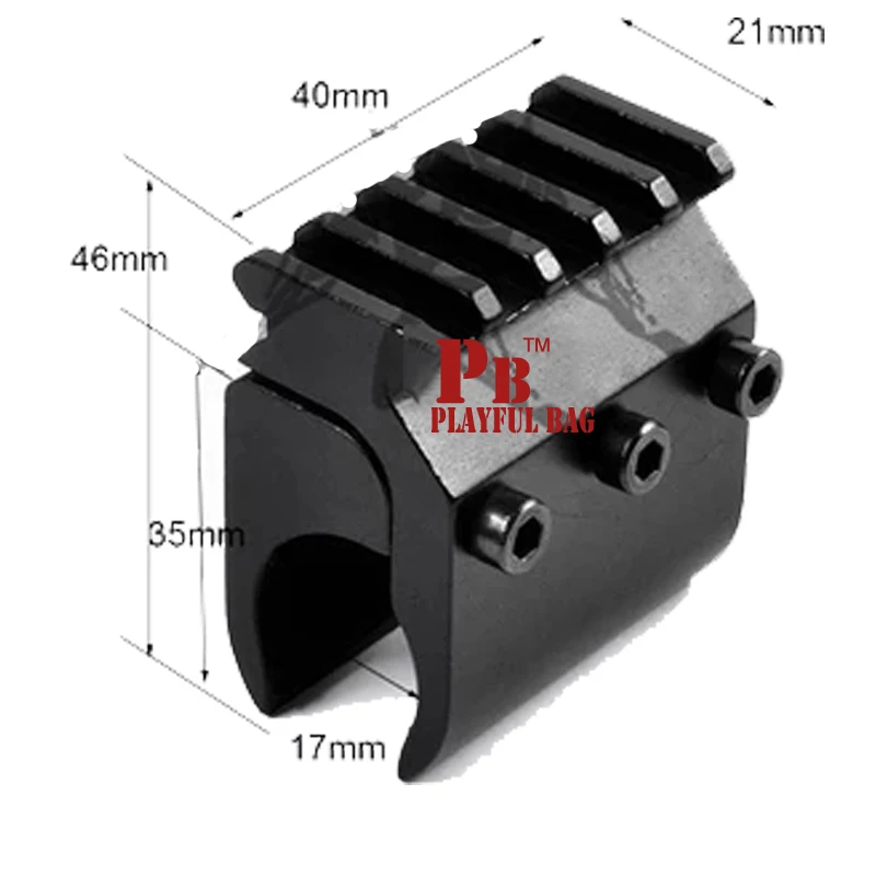 PB игривый baToy обновления Тактический Однотрубная pictini rail адаптер 20 мм установки дорожки хомут приспособление кронштейн аксессуары