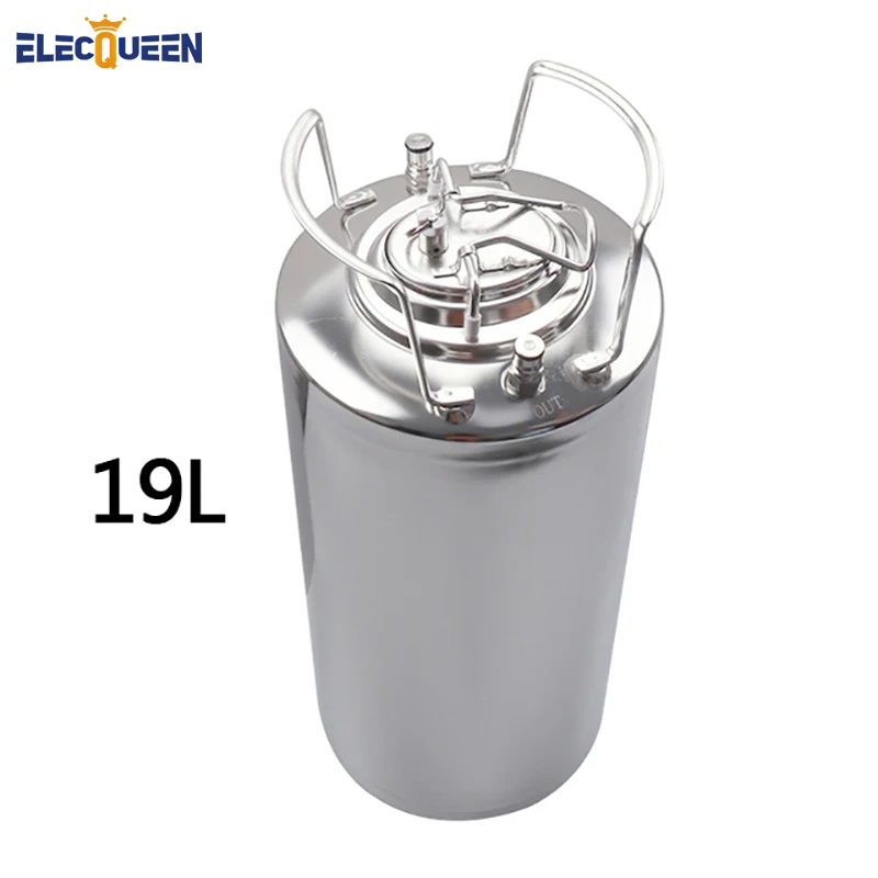 

High Quality 19L / 5Gallon 100% New Bright Shining Polished Corny Cornelius Stainless Steel Homebrew Beer Keg With Metal Handle