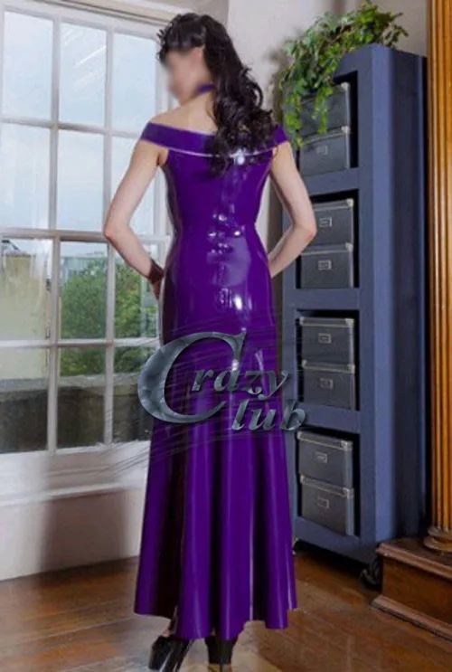 Crazy club_Sexy customize Женская Повседневная латексная одежда латекс Celibrity платья зентай