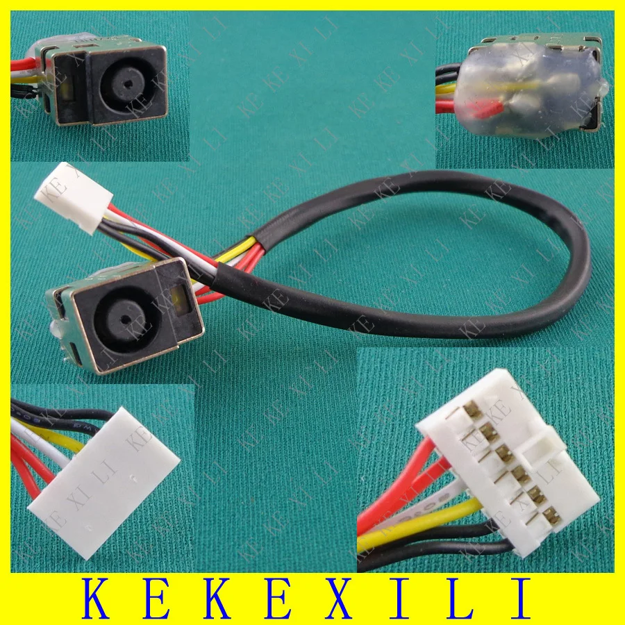 50 X New Laptop Dc Power Jack With Cable For Hp Dv5 Dv6 Cq61 Dv51000