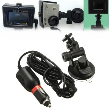 Suction Cup Windshield Mount Holder With Car Charger For GoPro Hero 3 3 Plus 4 Session XiaoMi Yi SJ4000 SJcam