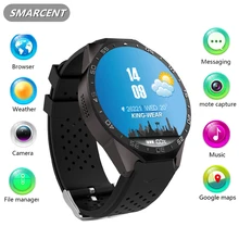 Smarcent Kw88 Android 5.1 OS Smart Watch Electronics 1.39Inches AMOLED MTK6580 SmartWatch phone support 3G wifi nano SIM WCDMA