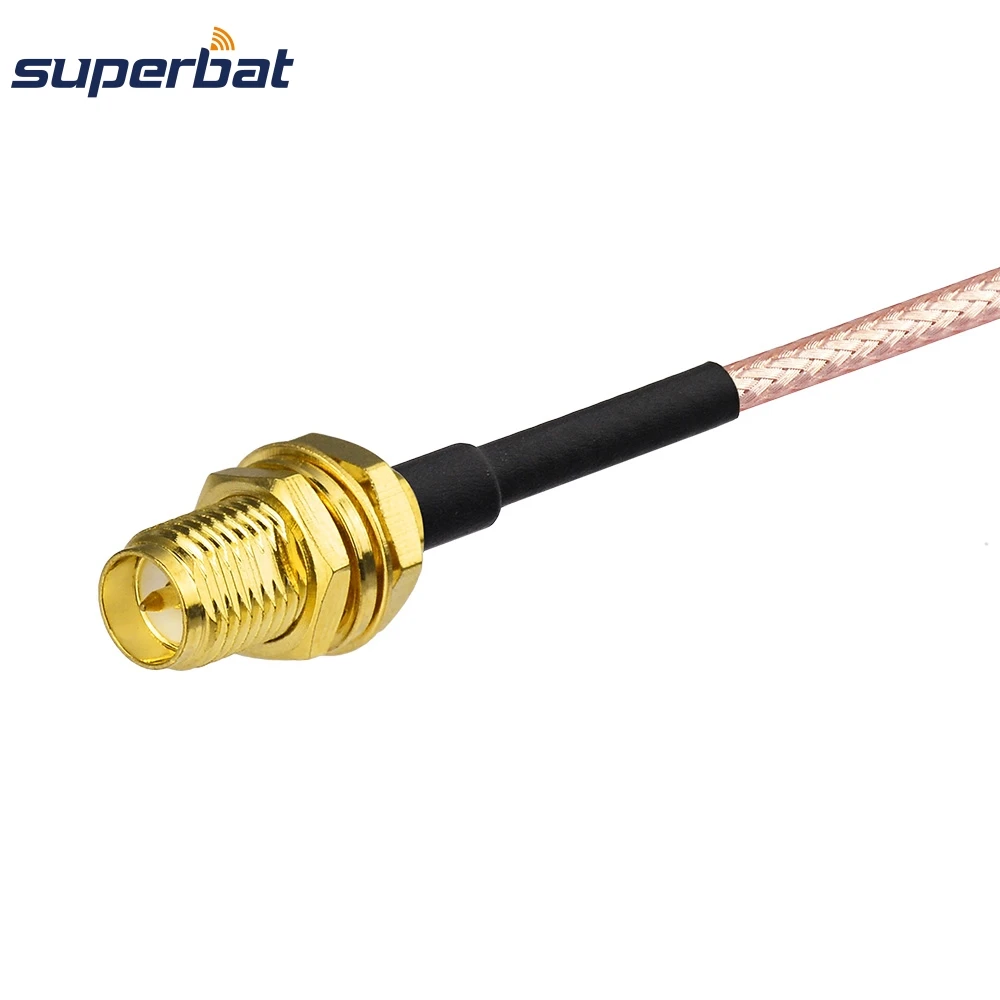 Superbat MMCX штепсельная вилка RA соединитель для RP SMA гнездо переборка RG178 30 см