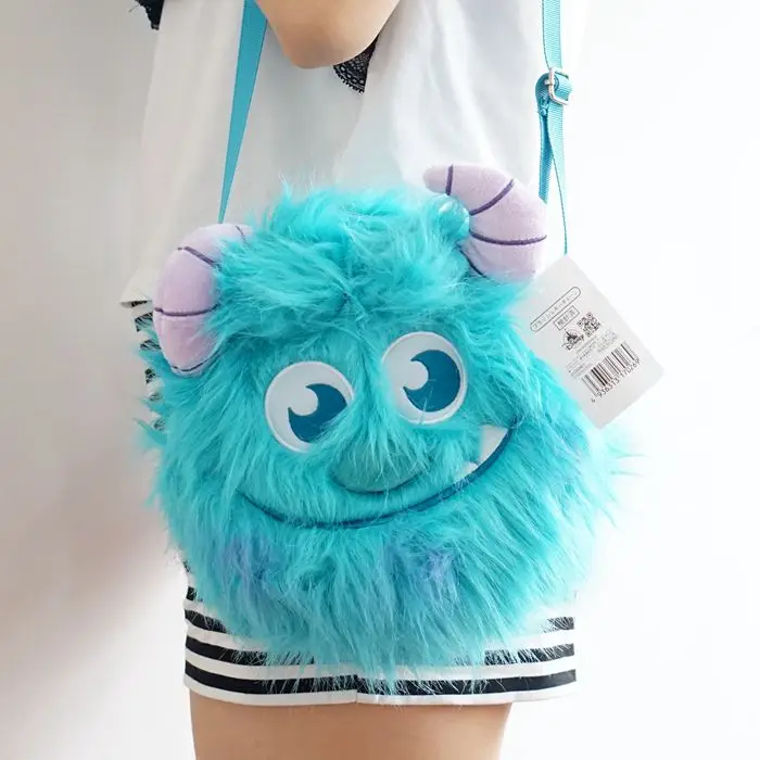 

New Cute Sullivan Blue Monster Plush Bag Kids Handbag Toy Doll Birthday Gift