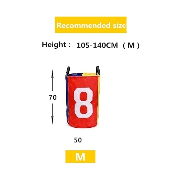 Детские игры на открытом воздухе мешок для прыжков спортивный баланс тренировочная игрушка для детей прыгать мешок картошки гоночные сумки кенгуру мешок для прыжков s - Цвет: NO 8 M 70X50CM