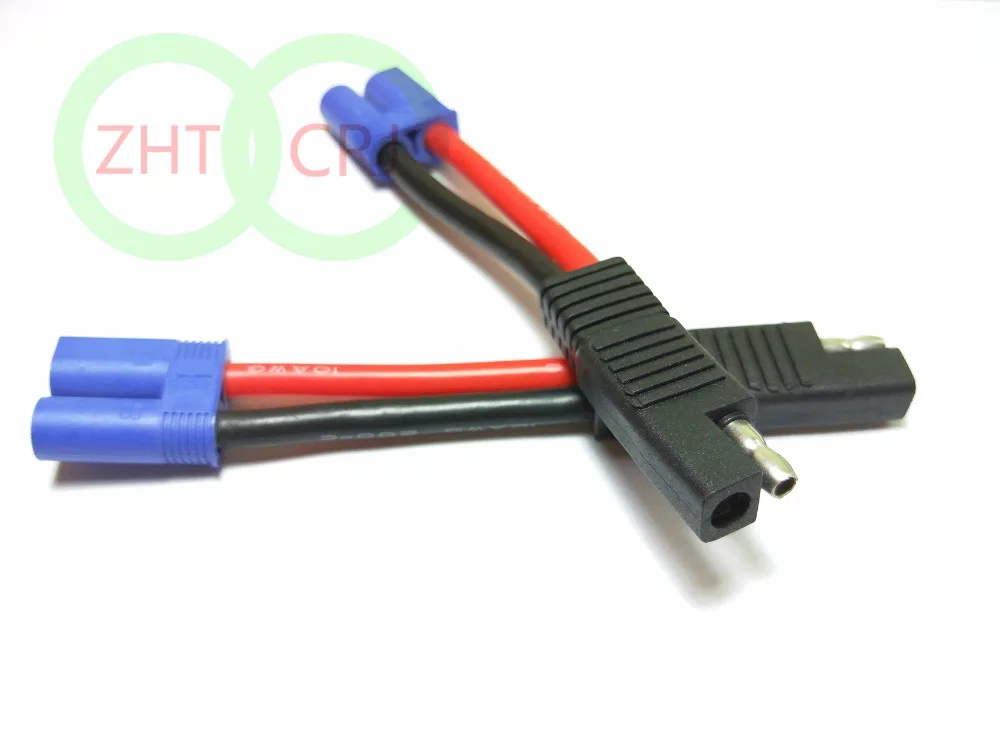 100 шт. кабель 10AWG 12 см EC5 штекер к SAE Power автомобильный|ec5| |