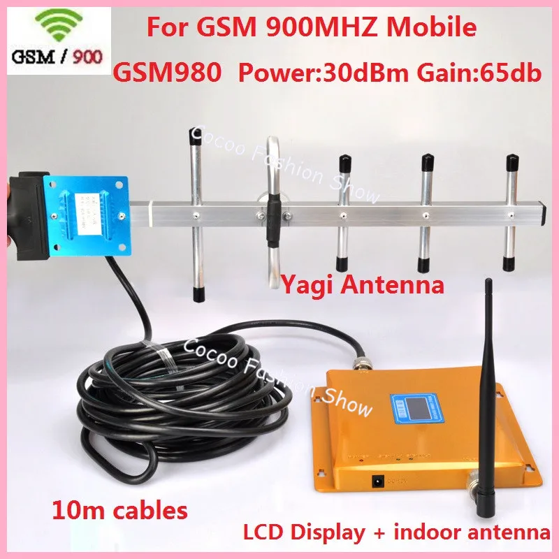 

LCD Display GSM Signal Repeater 900mhz Mobile Phone Signal Booster CellPhone signal Amplifier GSM celular signal booster Antenna