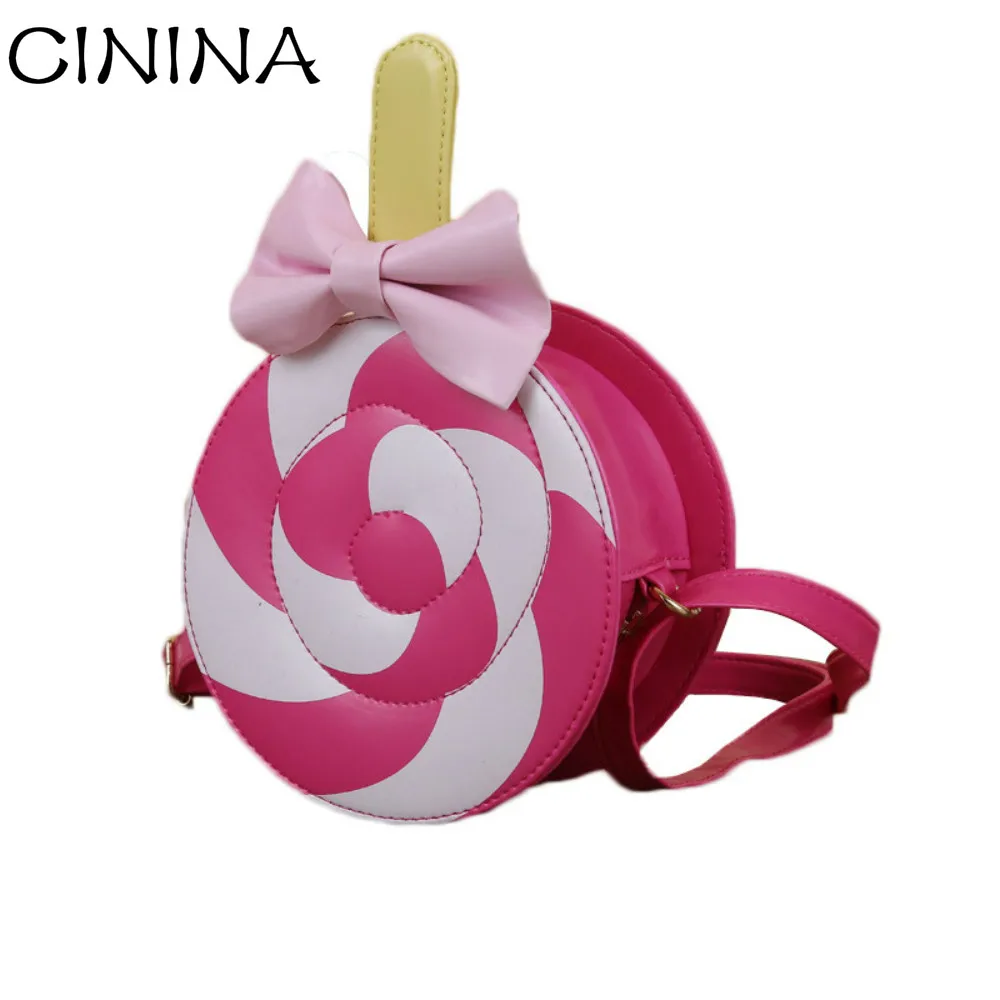 Sweet girls lollipop design bag fashion kids hand bag beautiful