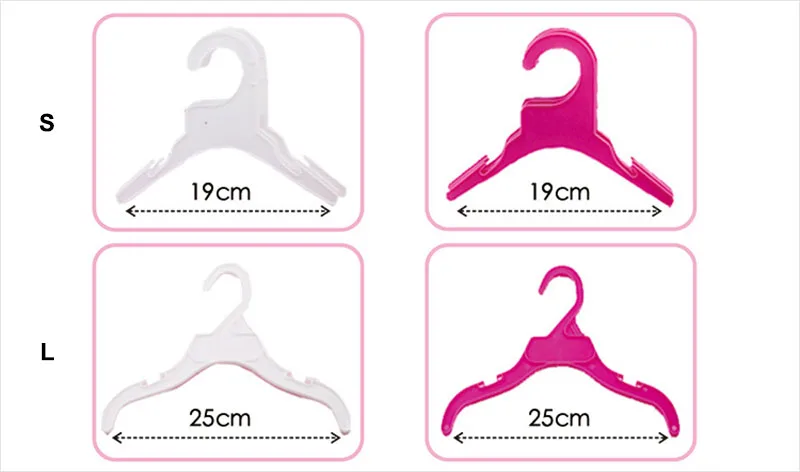 Size of plastic hanger